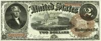 p177a from United States: 2 Dollars from 1880